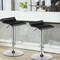 Costway Set of 2 Swivel Bar Stool Adjustable PU Leather Backless Dining Chair White/Black/Coffee